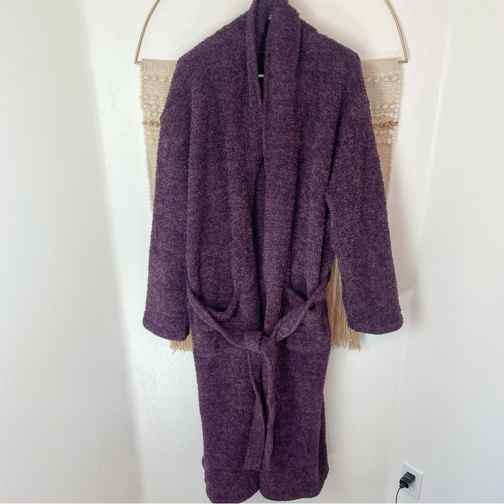 Barefoot Dreams CozyChic Robe in Deep Plum